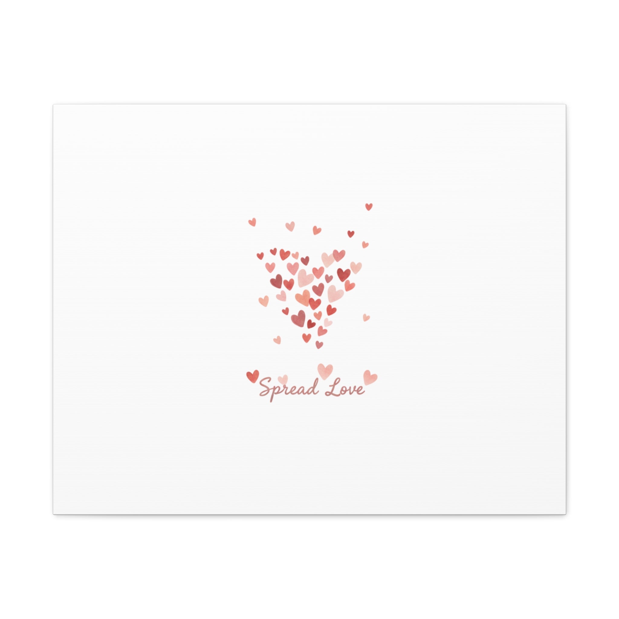 Tiny Heart Confetti Matte Canvas | Spread Love Wall Art