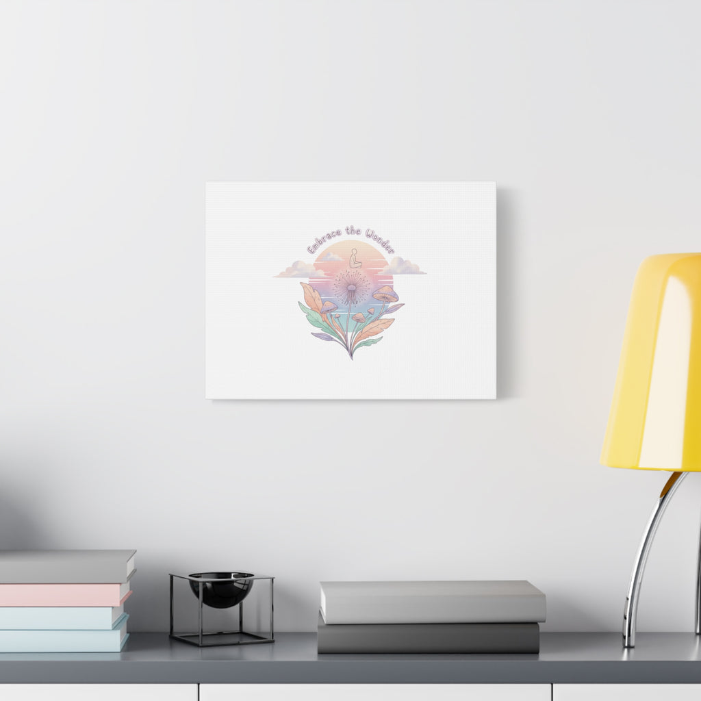 Embrace the Wonder pastel surreal nature print, Canvas