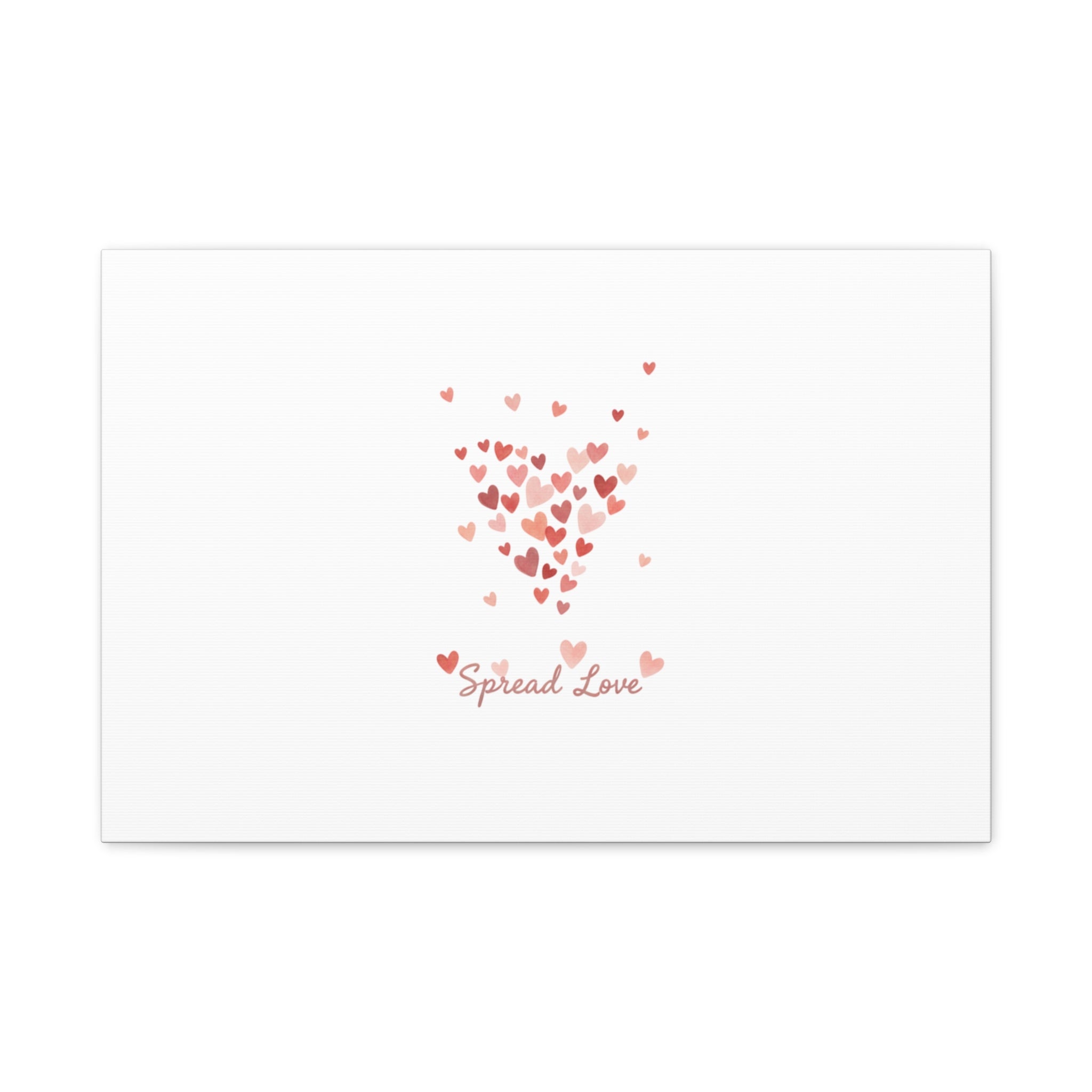 Tiny Heart Confetti Matte Canvas | Spread Love Wall Art