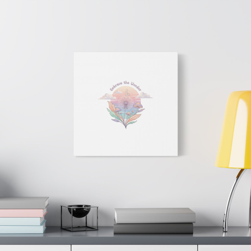 Embrace the Wonder pastel surreal nature print, Canvas