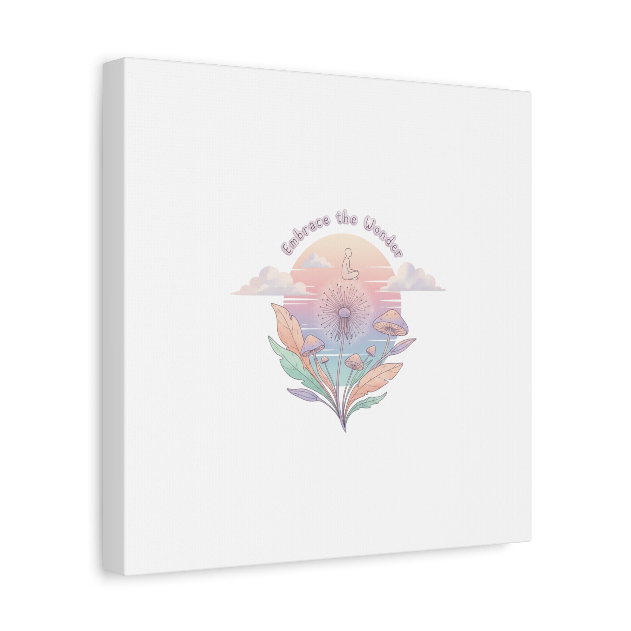 Embrace the Wonder pastel surreal nature print, Canvas