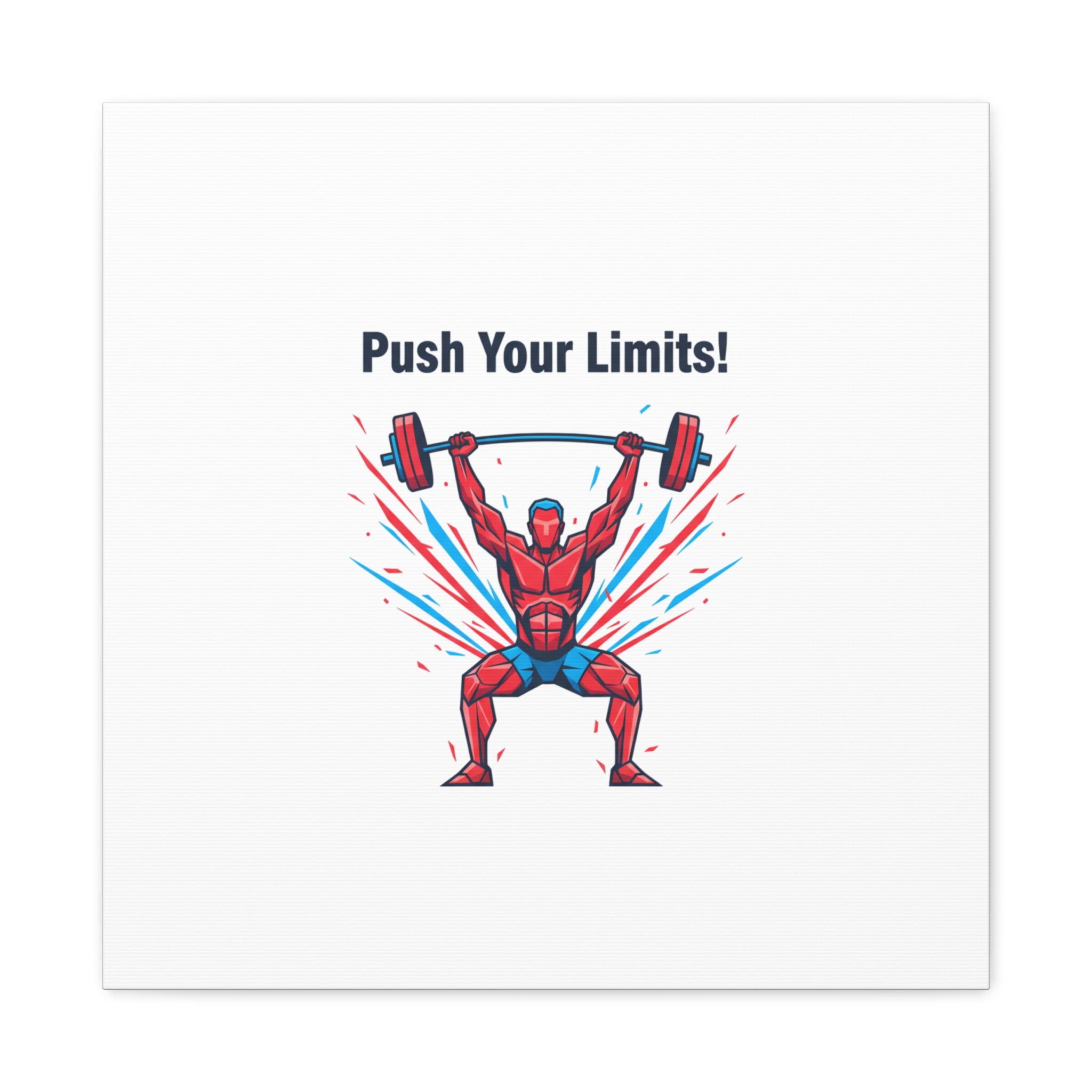 Push Your Limits Canvas | Fitness Motivation Wall Art