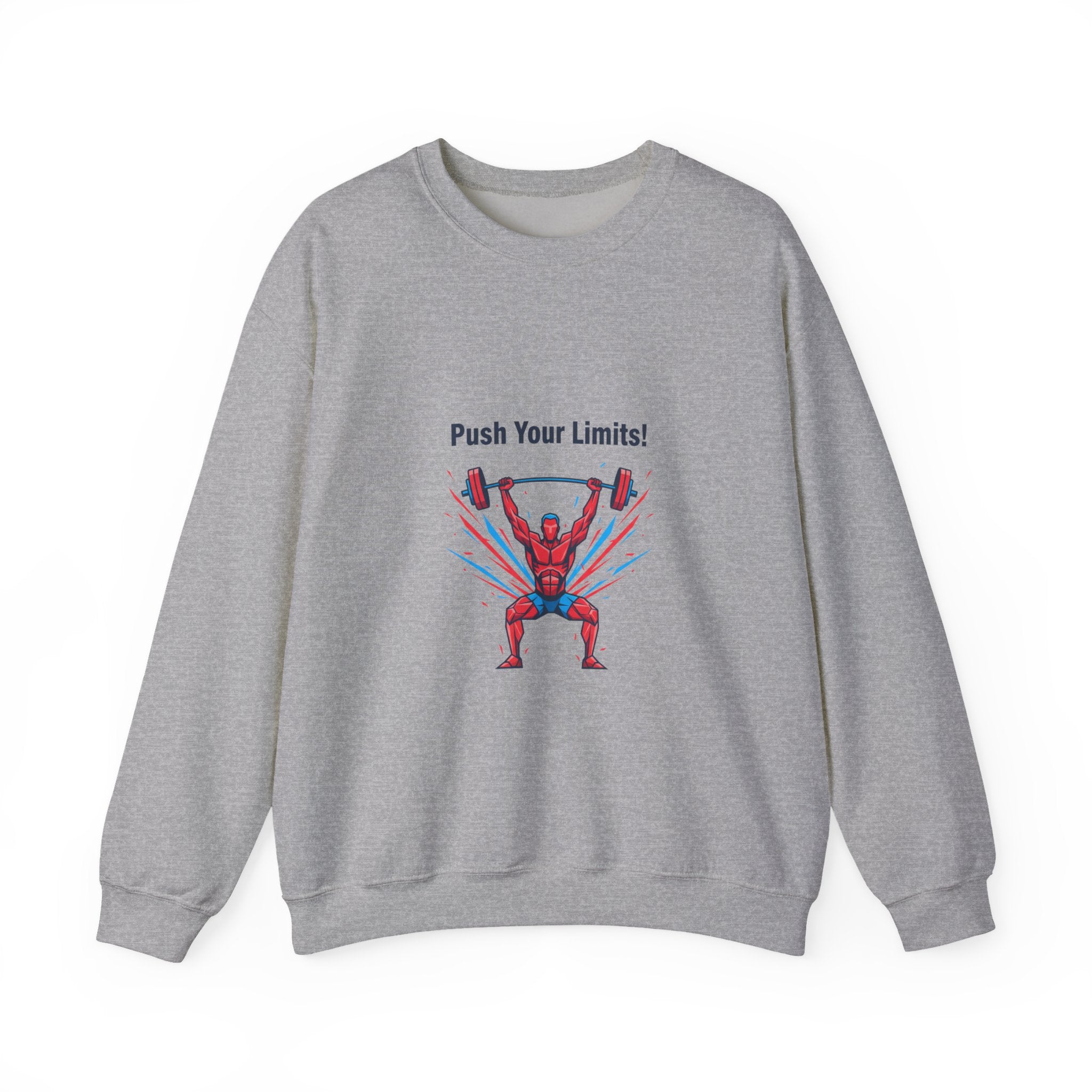 Push Your Limits Crewneck Sweatshirt | Fitness Motivation, Workout Apparel