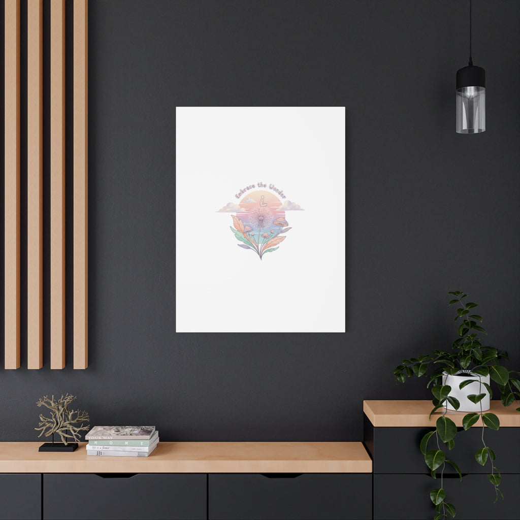 Embrace the Wonder pastel surreal nature print, Canvas