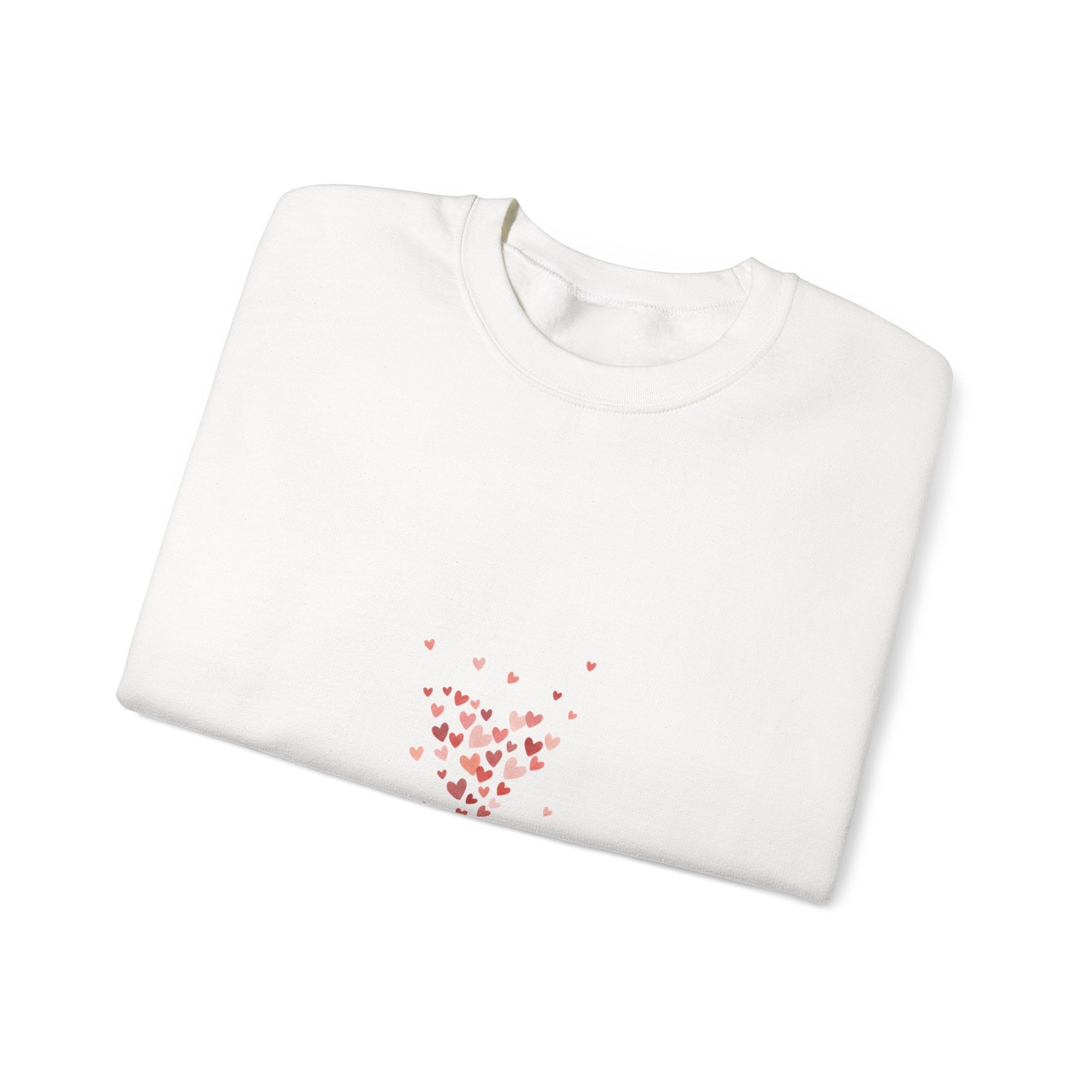 tiny heart confetti crewneck sweatshirt | tiny heart design, valentine doodle