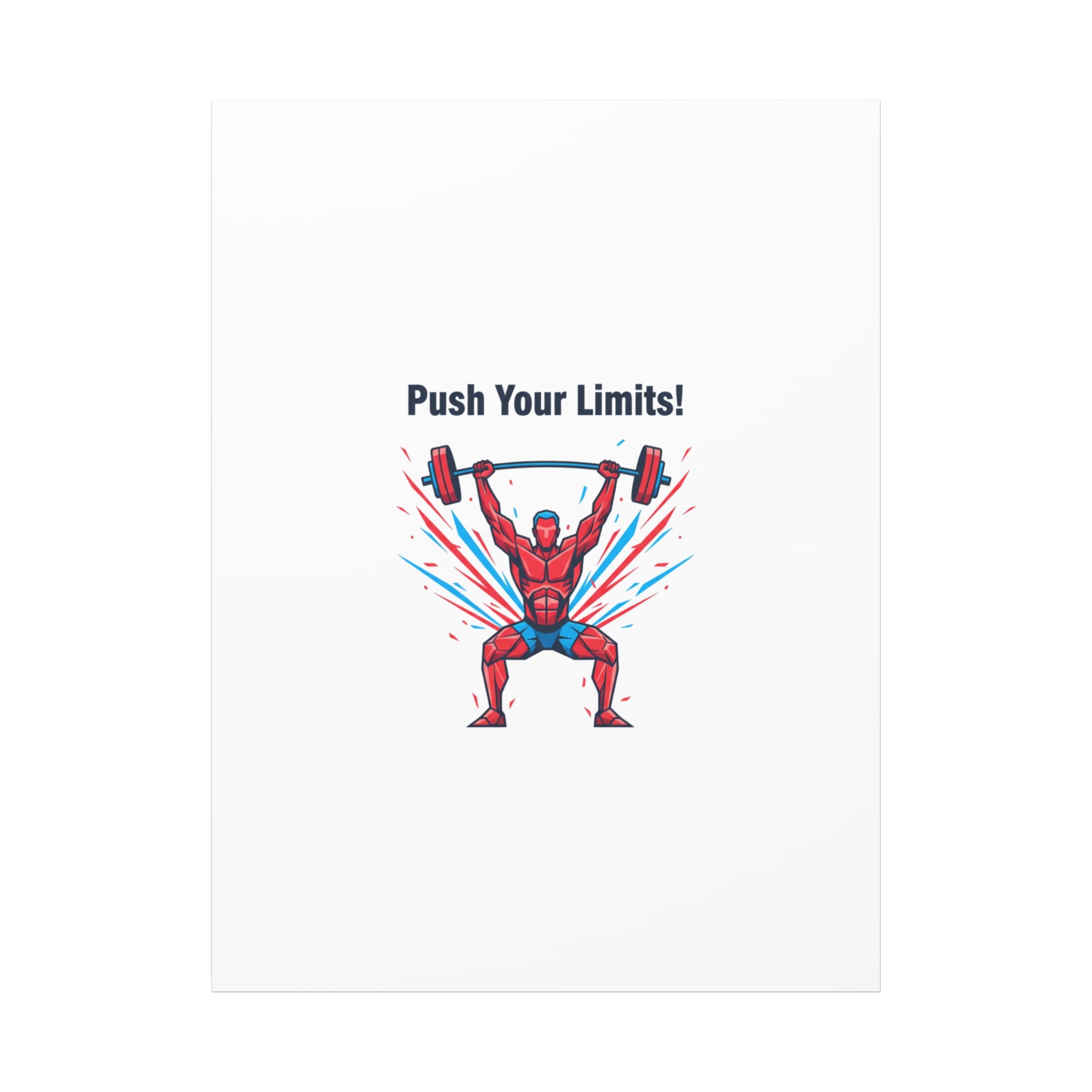 Push Your Limits Canvas | Fitness Motivation Wall Art