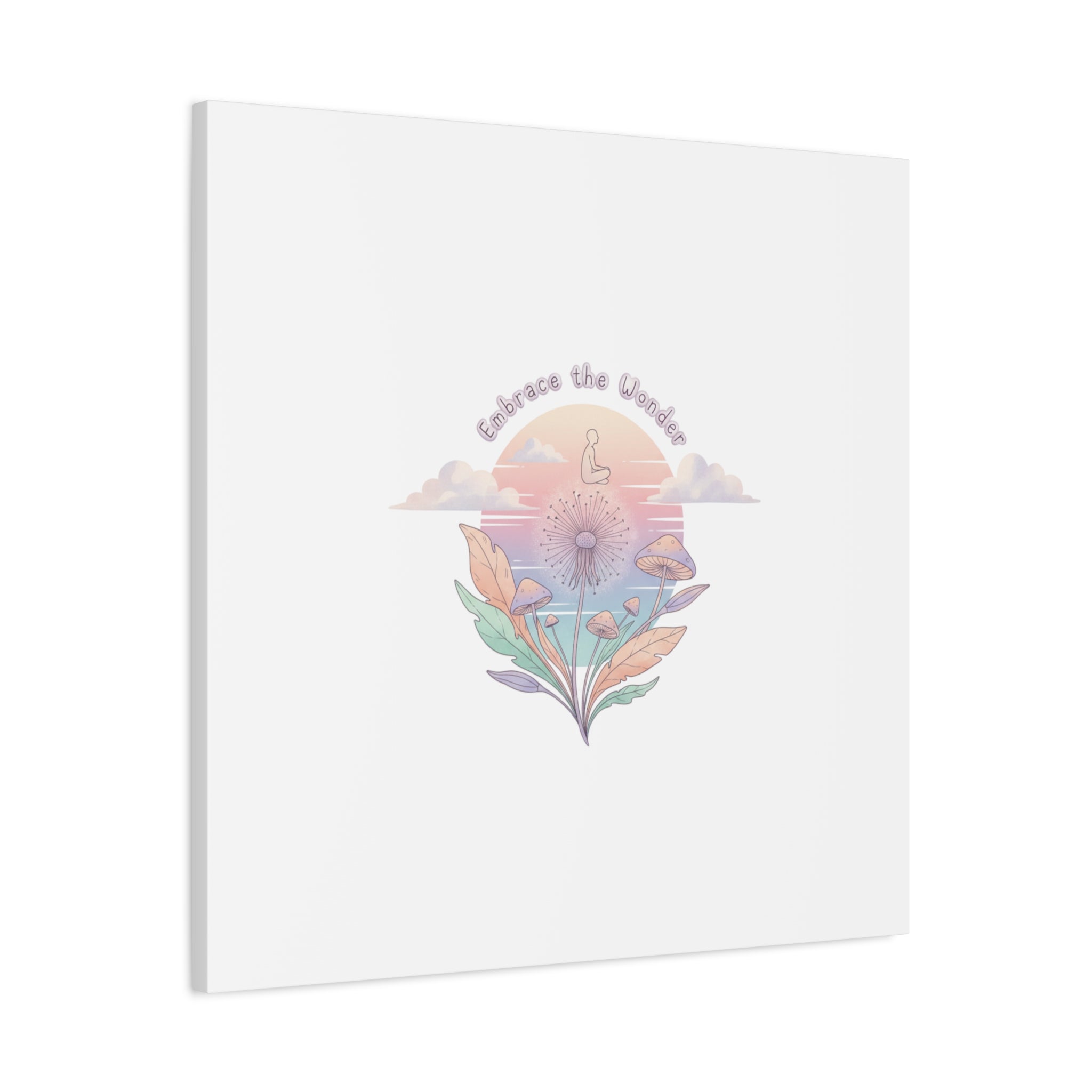 Embrace the Wonder pastel surreal nature print, Canvas