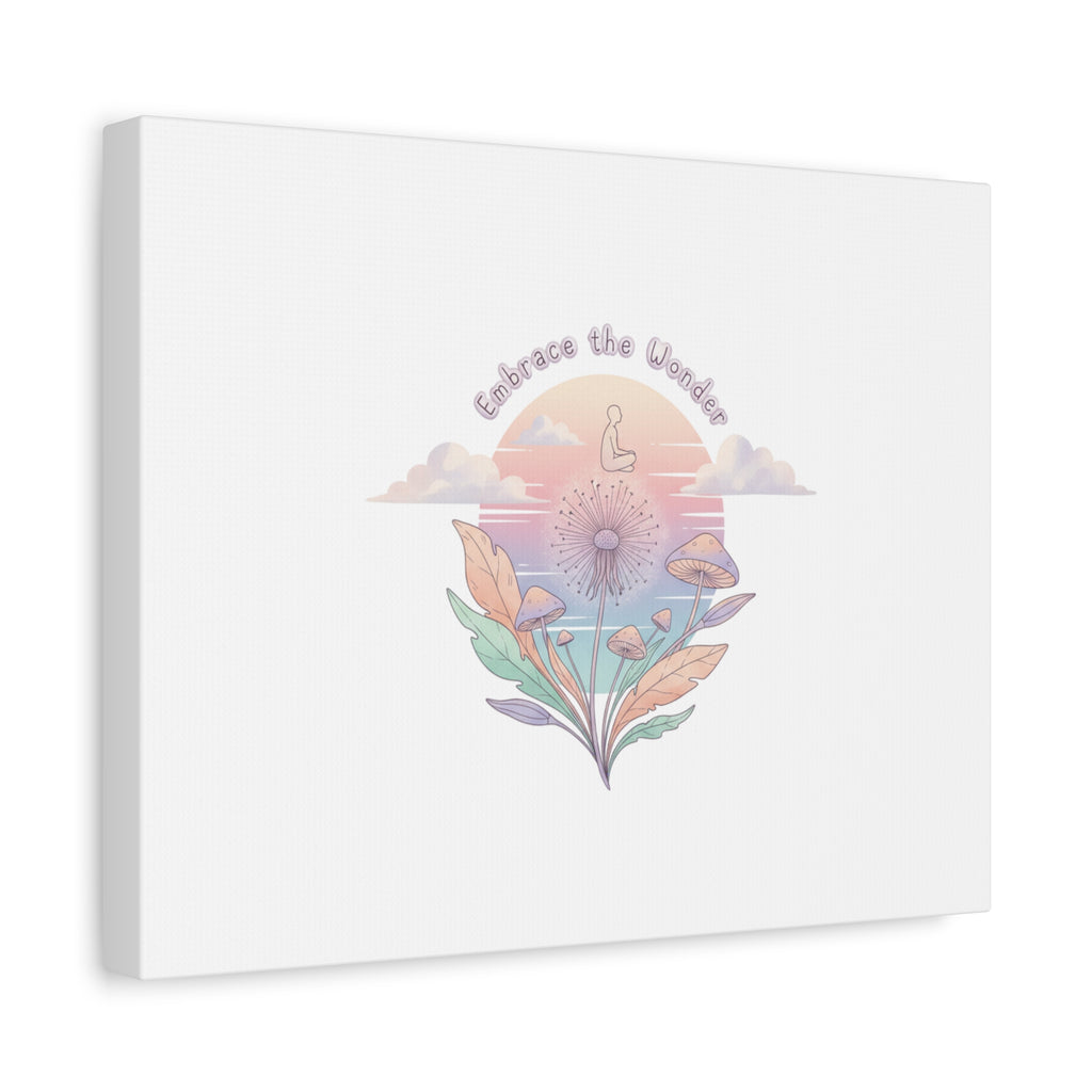 Embrace the Wonder pastel surreal nature print, Canvas