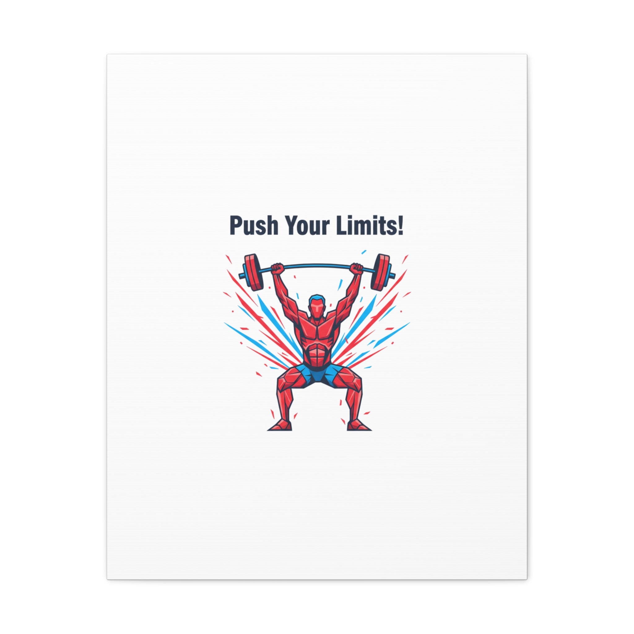 Push Your Limits Canvas | Fitness Motivation Wall Art