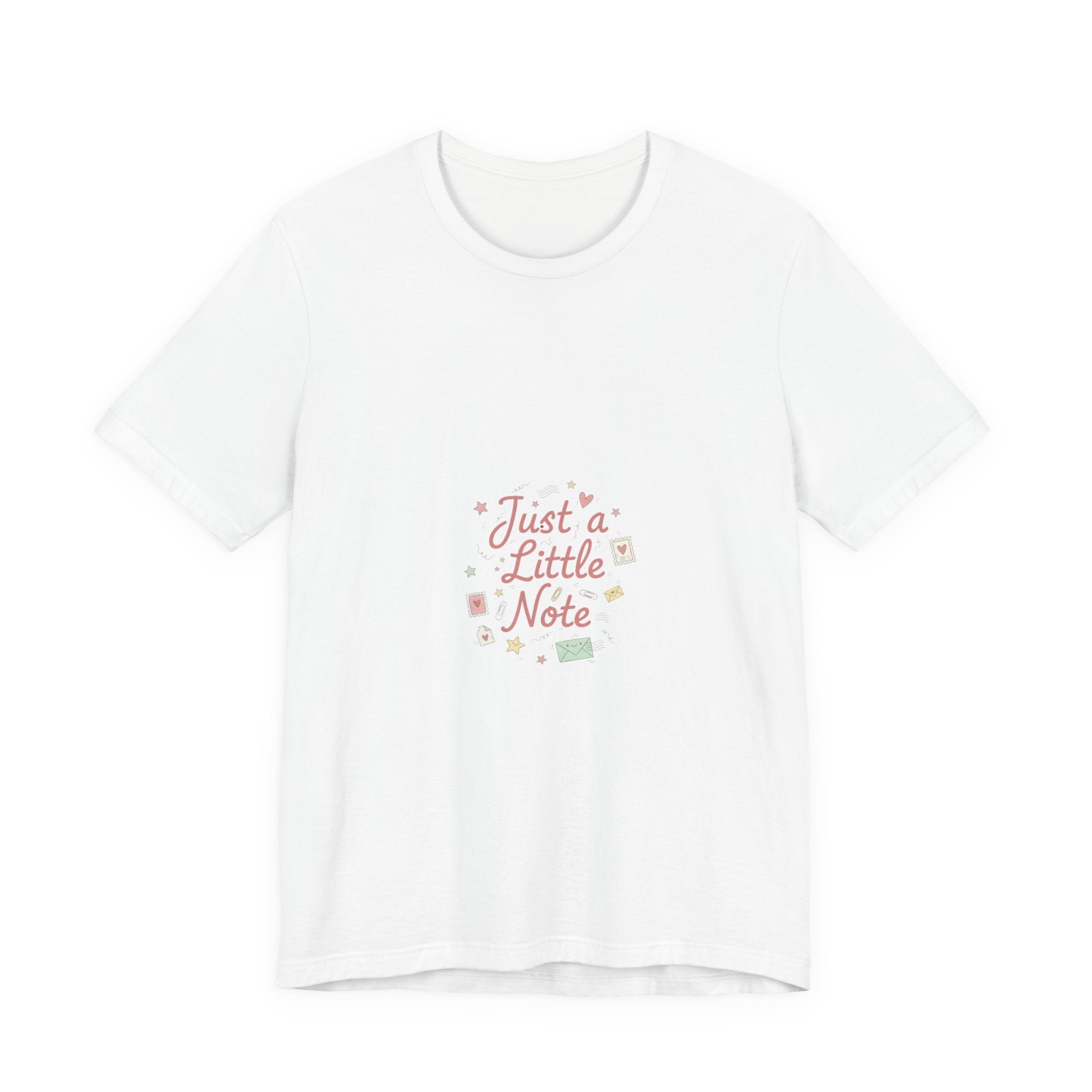 Just a Little Note T-Shirt | Handwritten Doodle, Sketch Aesthetic