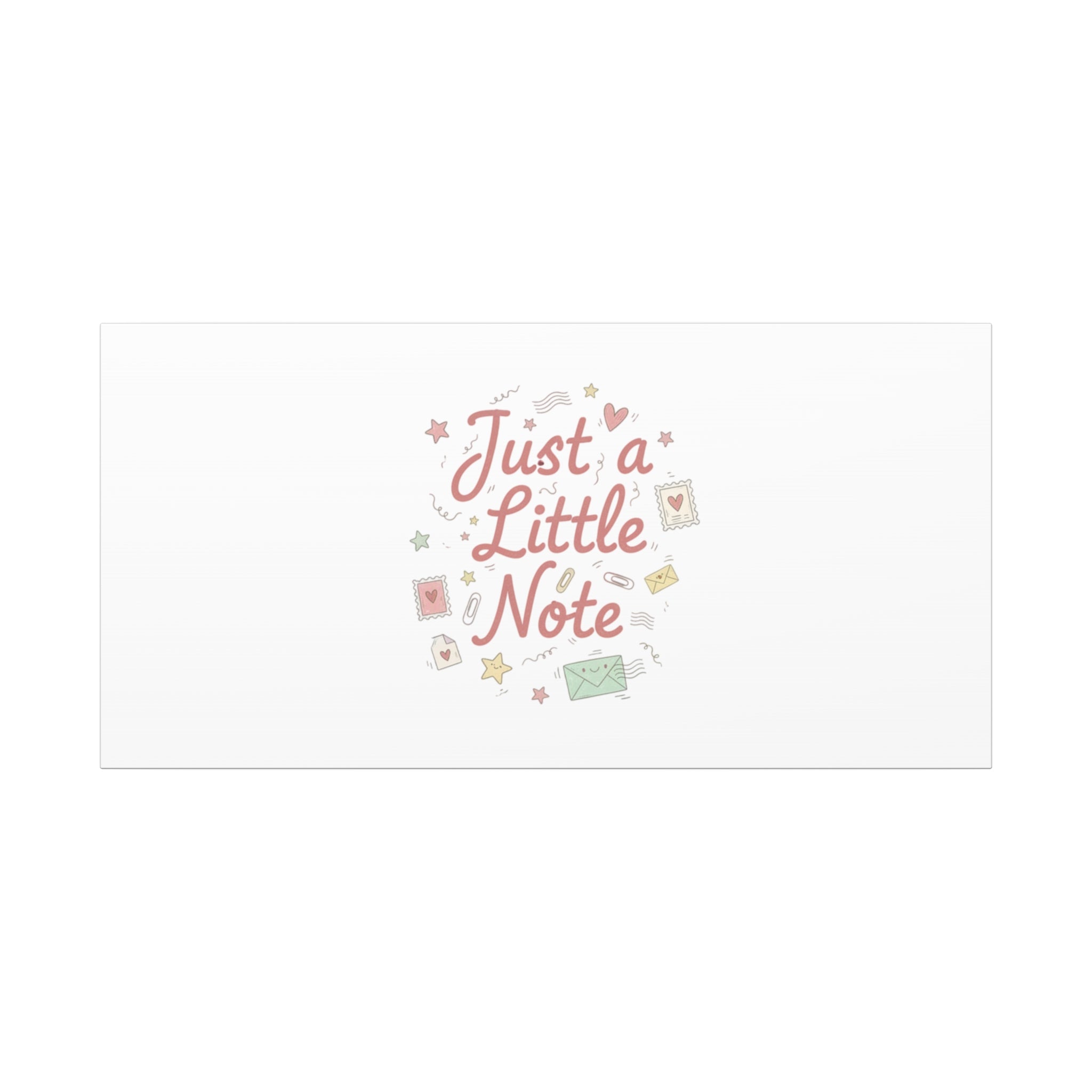 Just a Little Note Canvas | Handwritten Doodle Sketch Aesthetic