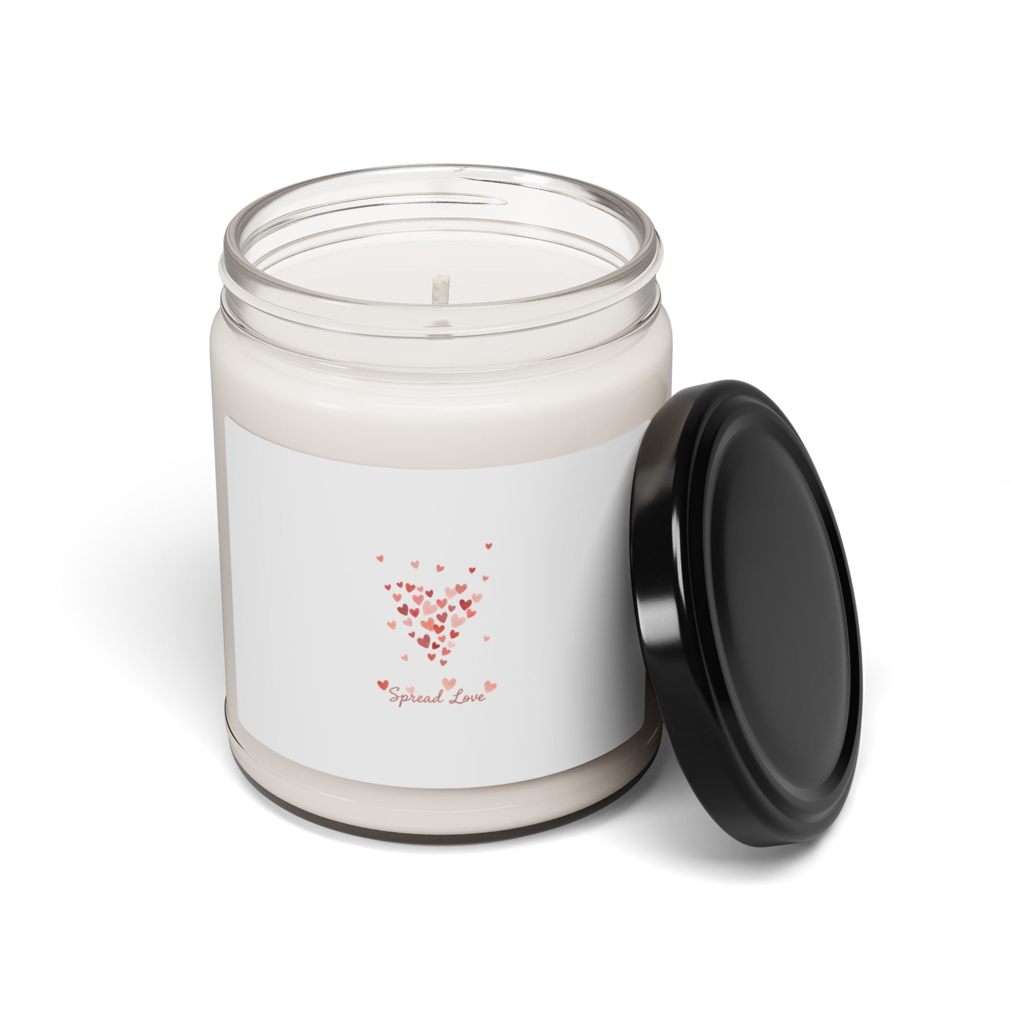 Tiny Heart Confetti Candle | Soy Candle 9oz, Pre-Valentine’s Micro Heart Design