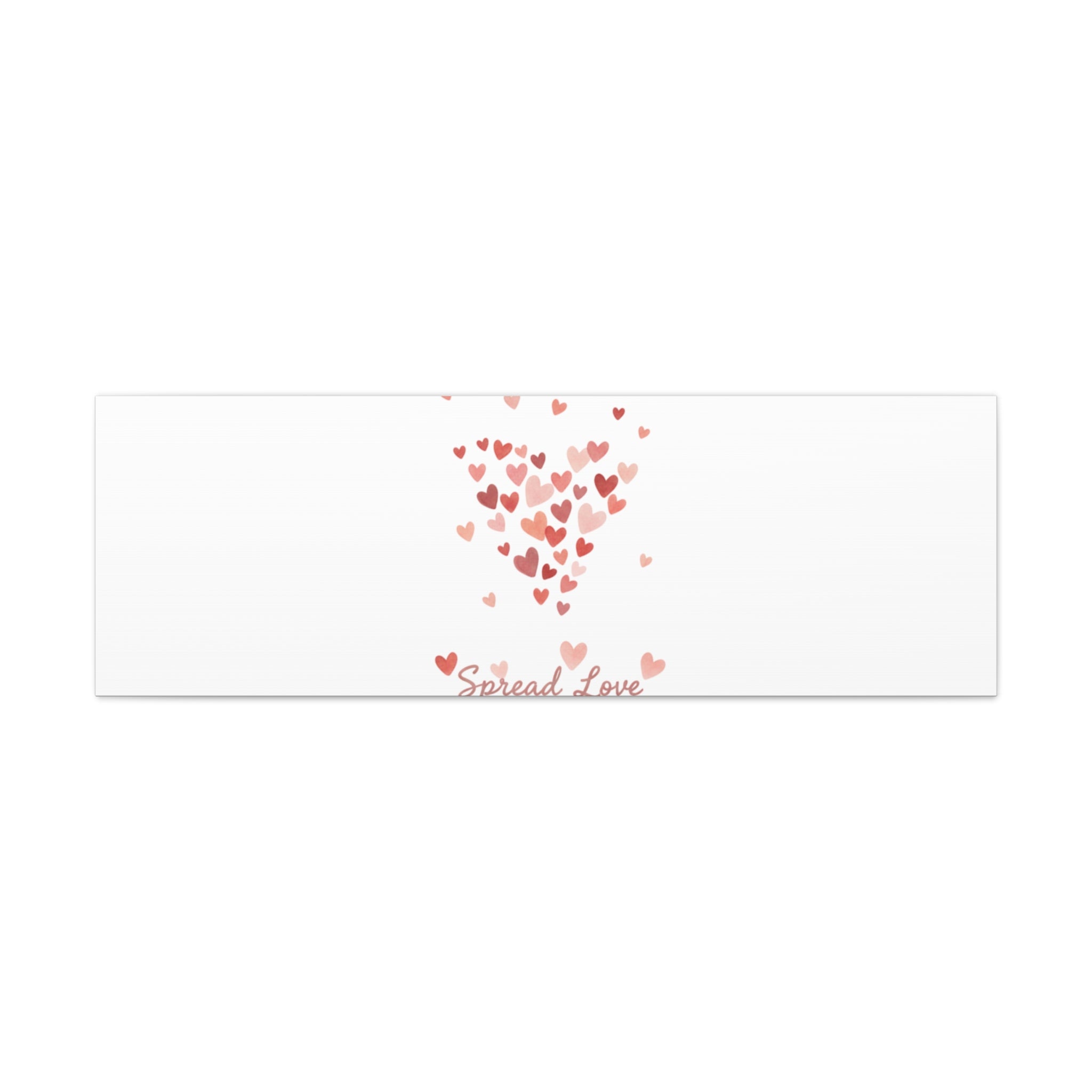 Tiny Heart Confetti Matte Canvas | Spread Love Wall Art