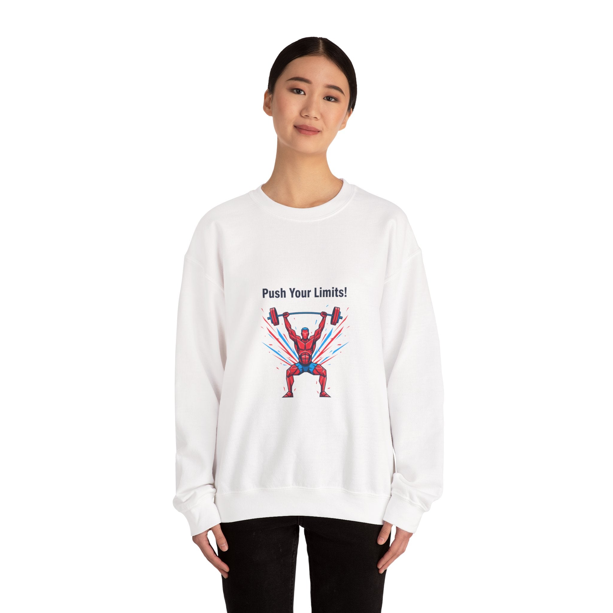 Push Your Limits Crewneck Sweatshirt | Fitness Motivation, Workout Apparel