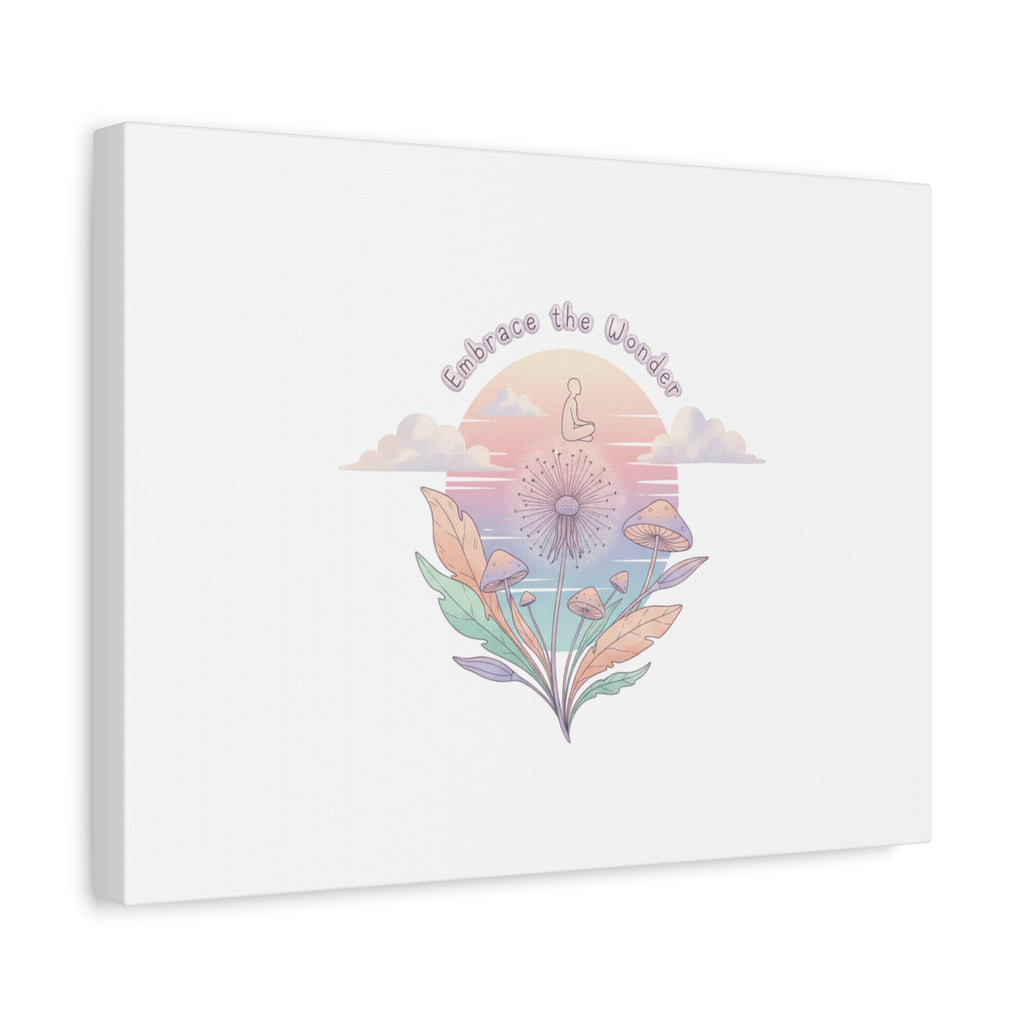 Embrace the Wonder pastel surreal nature print, Canvas