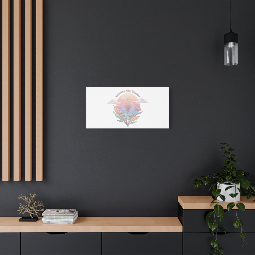 Embrace the Wonder pastel surreal nature print, Canvas