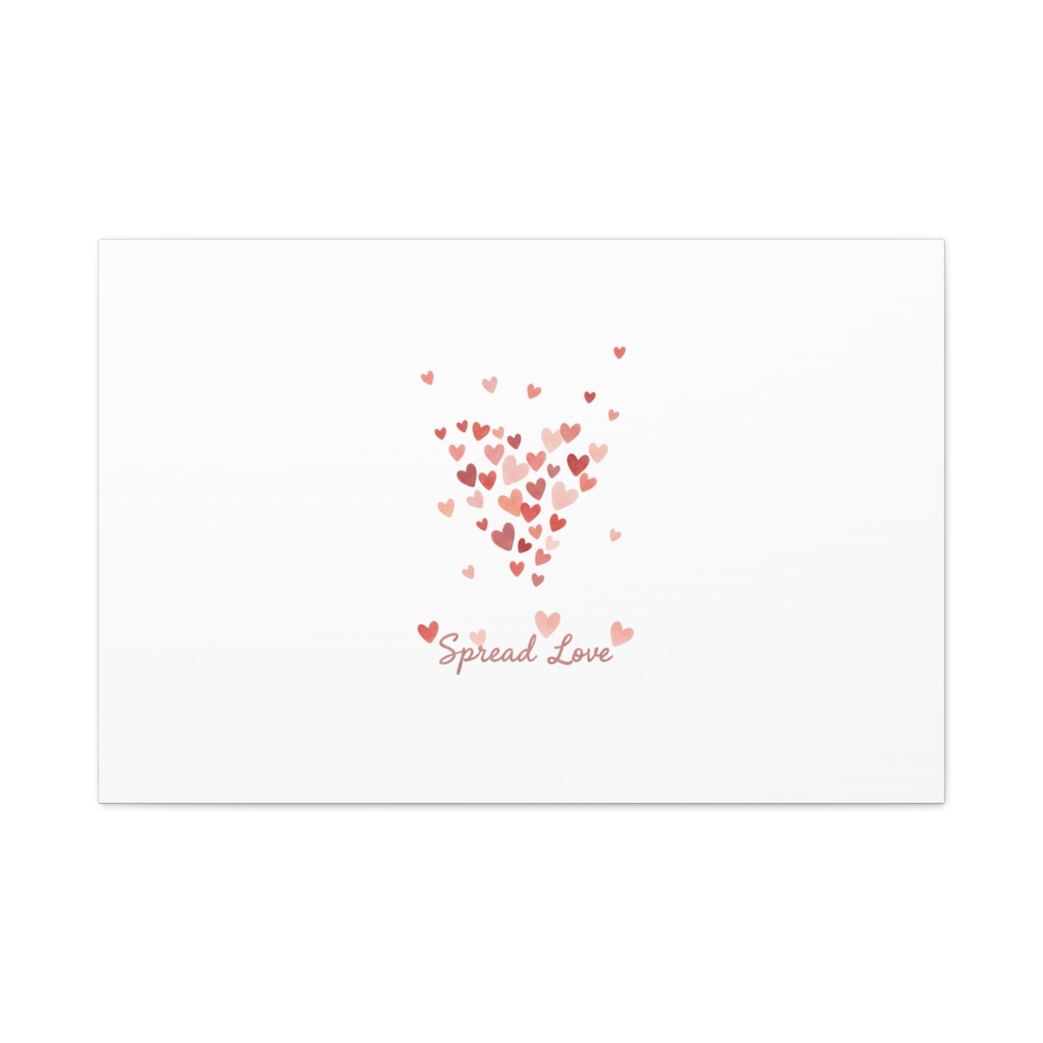 Tiny Heart Confetti Matte Canvas | Spread Love Wall Art