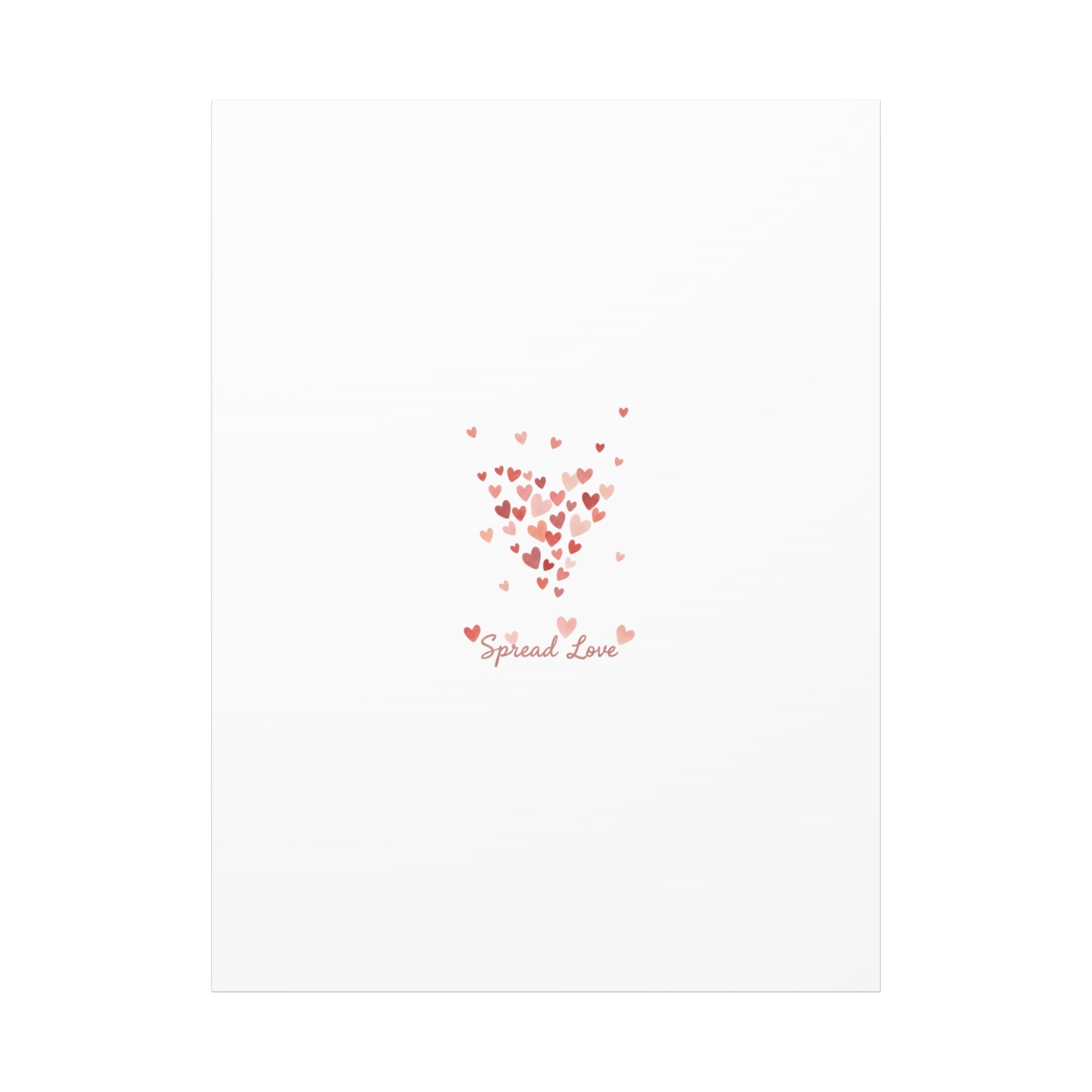 Tiny Heart Confetti Matte Canvas | Spread Love Wall Art