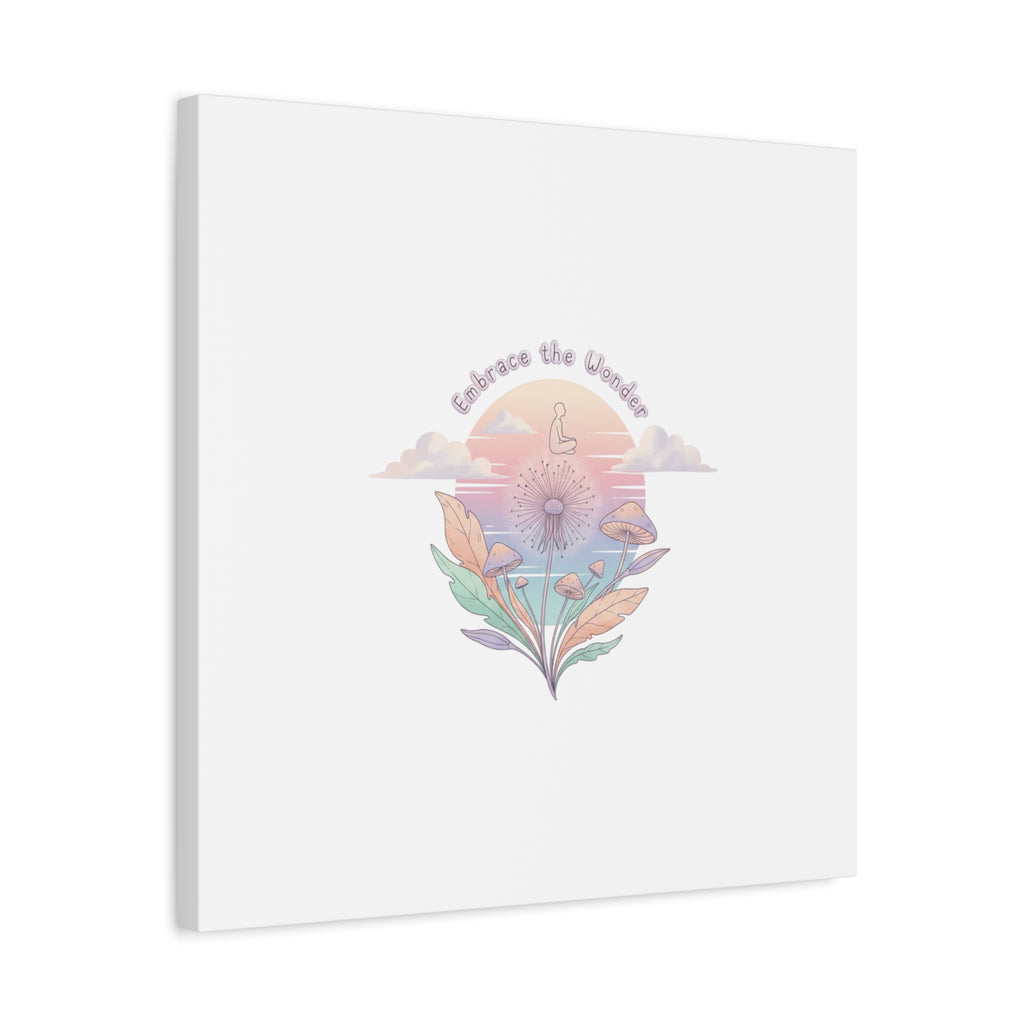 Embrace the Wonder pastel surreal nature print, Canvas