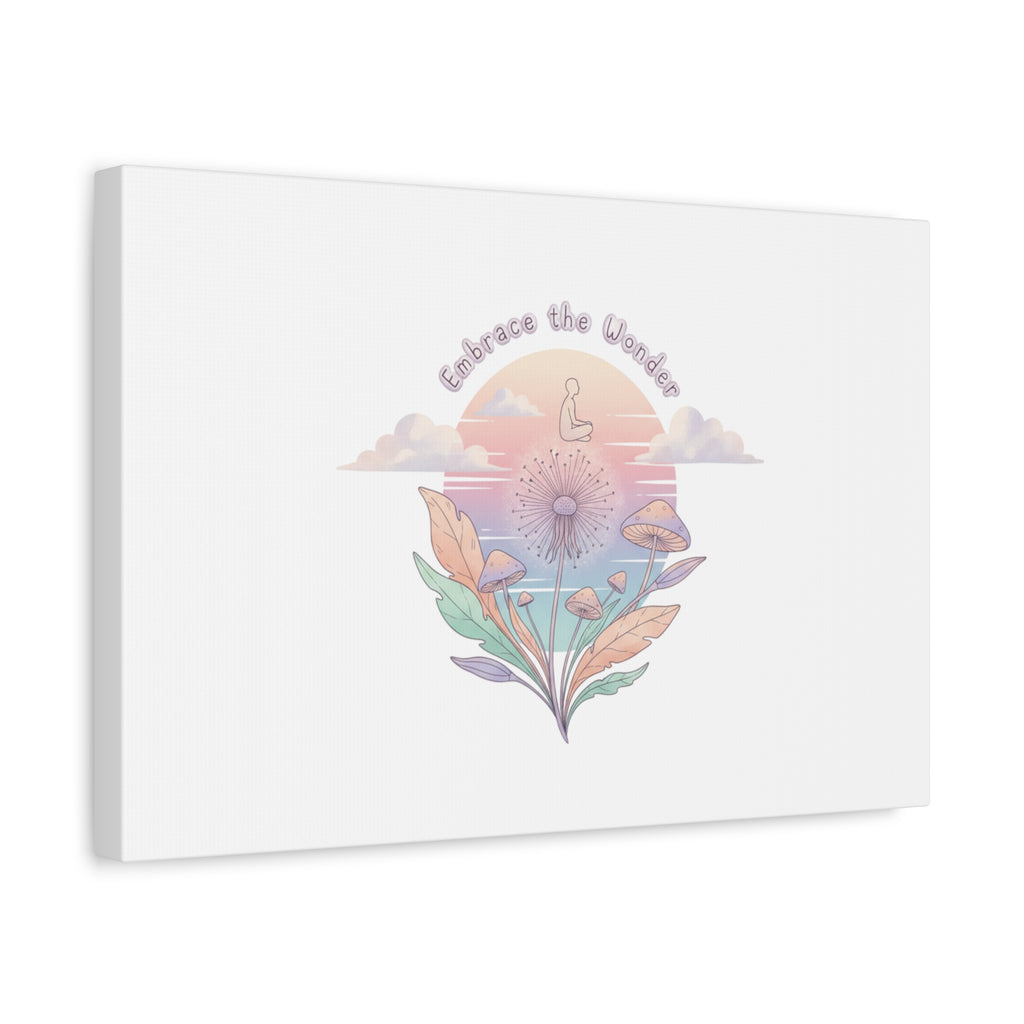 Embrace the Wonder pastel surreal nature print, Canvas