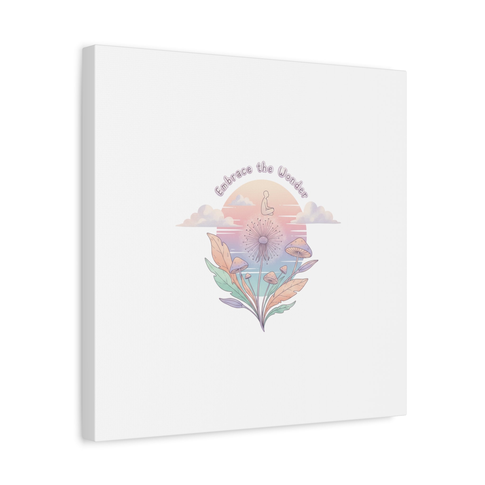 Embrace the Wonder pastel surreal nature print, Canvas