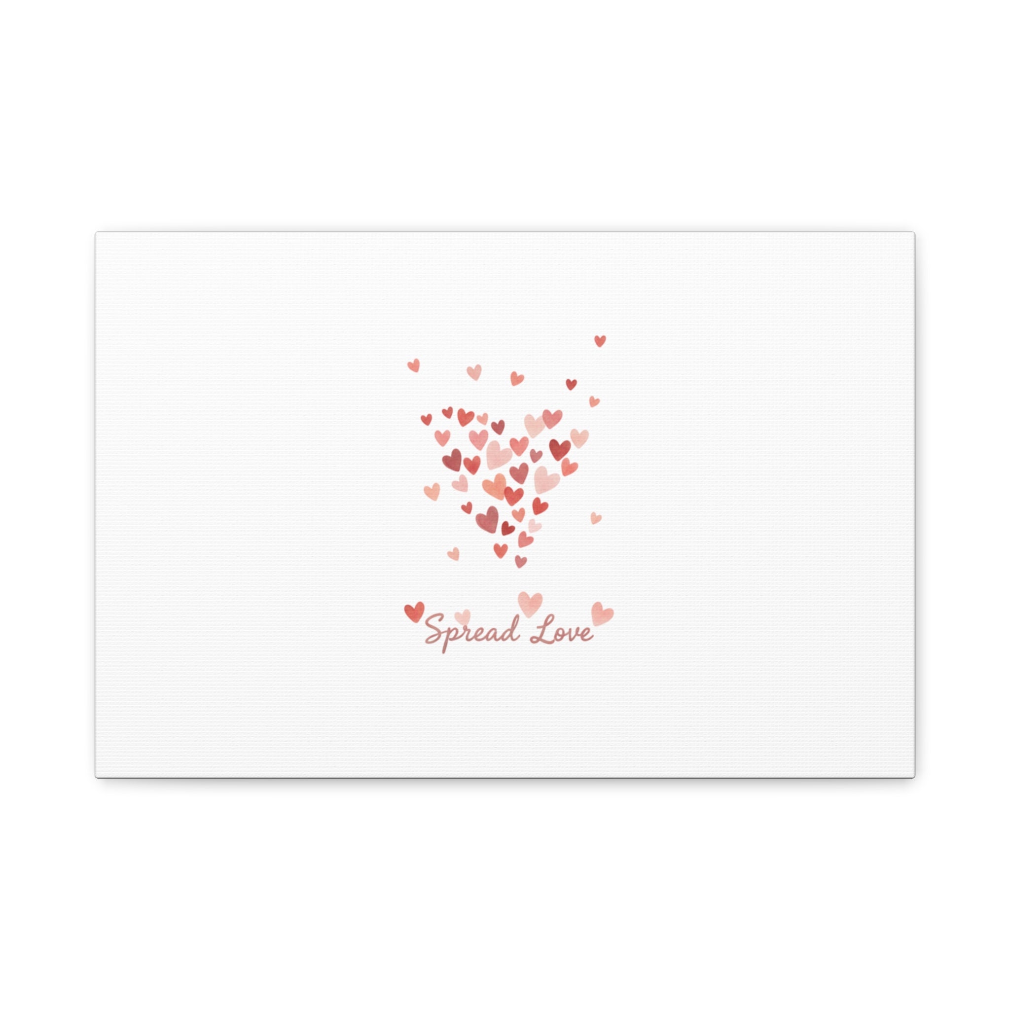 Tiny Heart Confetti Matte Canvas | Spread Love Wall Art