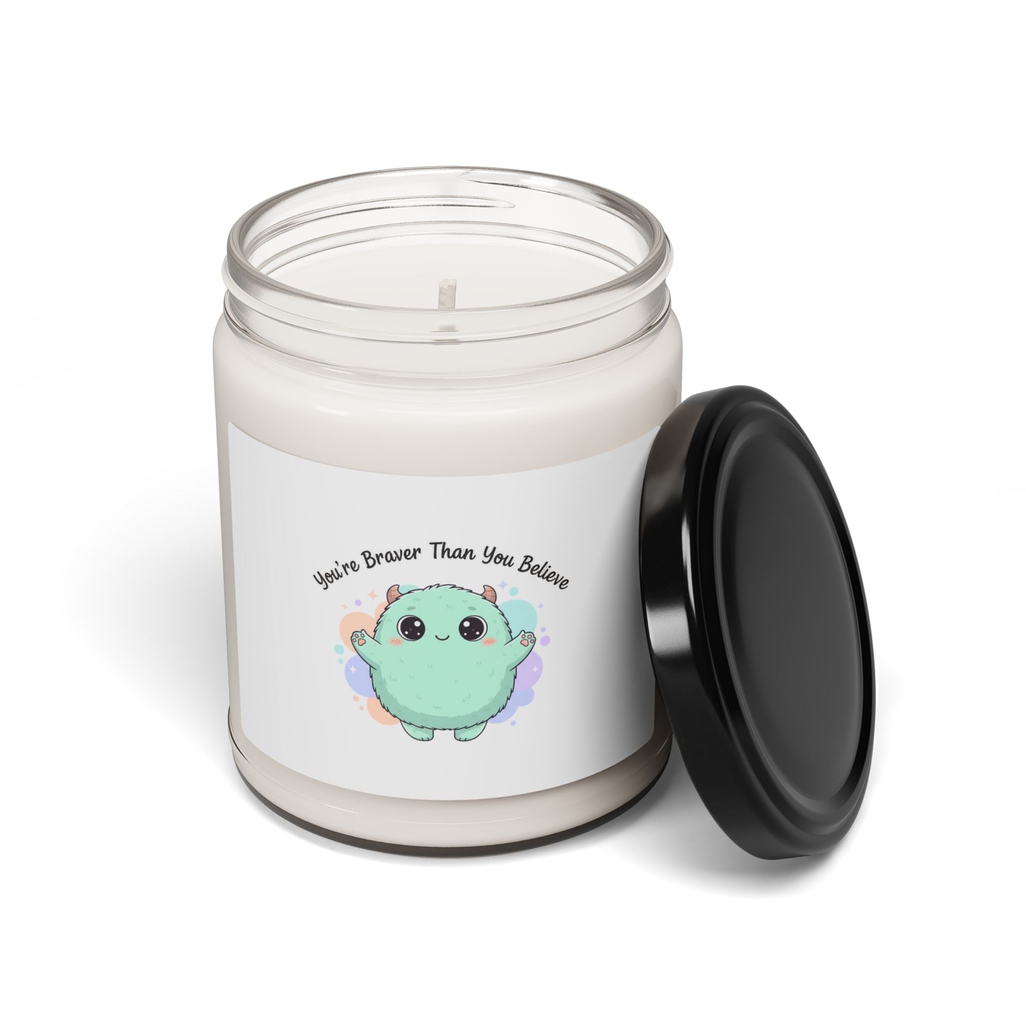 You're Braver Than You Believe Candle | Scented Soy Candle, Cute Monster
