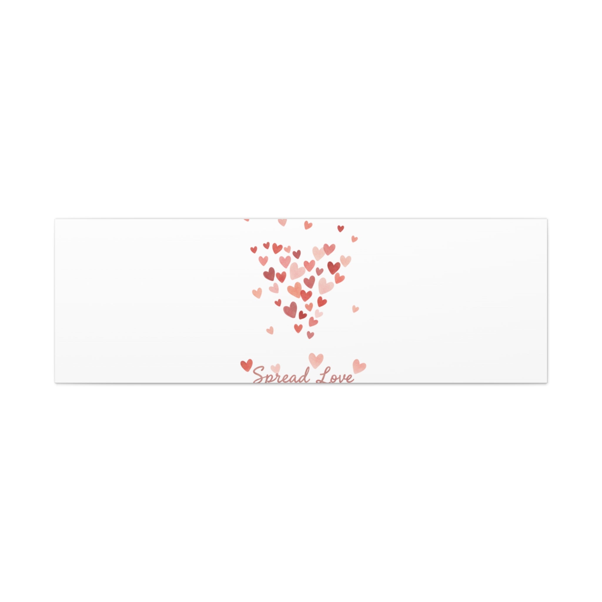 Tiny Heart Confetti Matte Canvas | Spread Love Wall Art