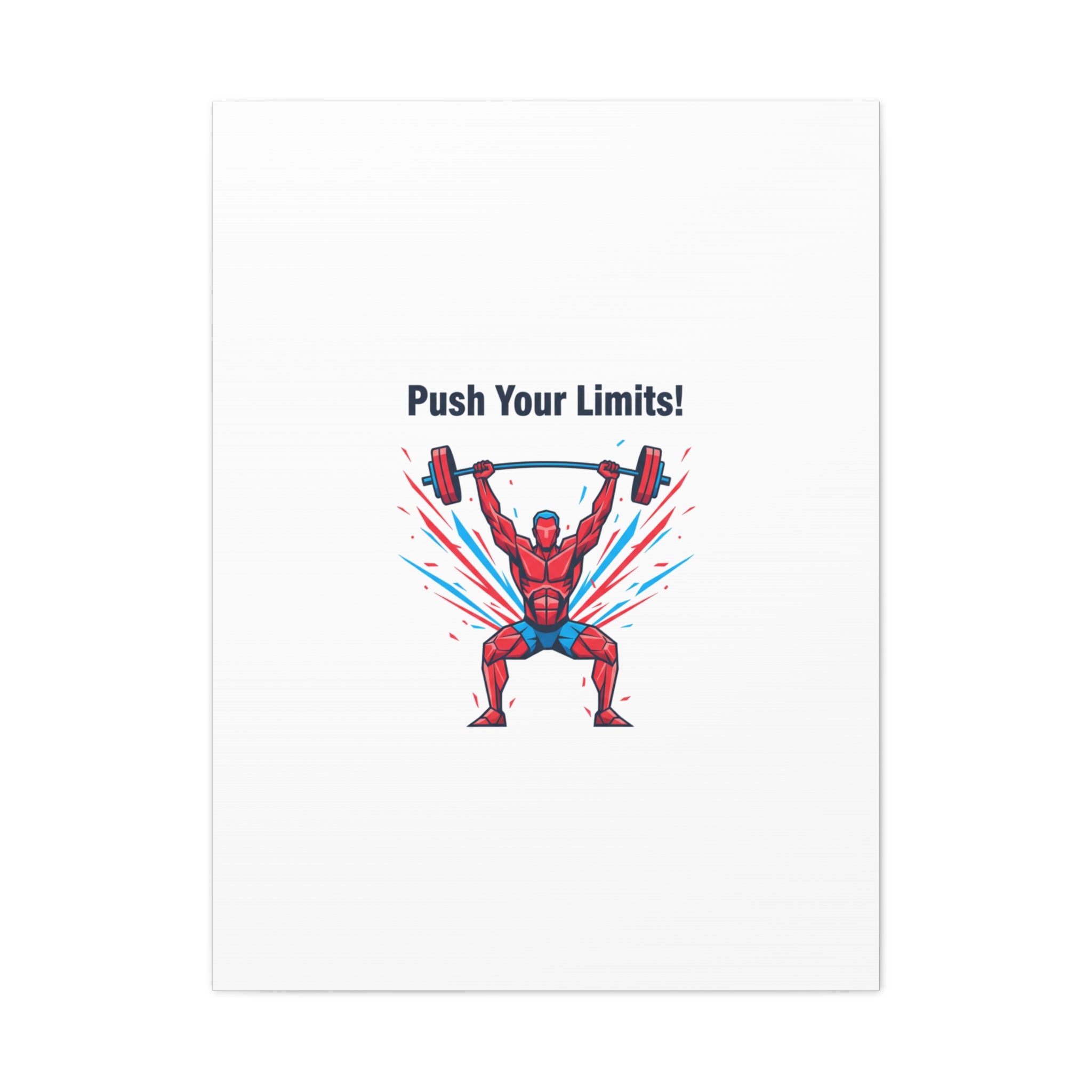 Push Your Limits Canvas | Fitness Motivation Wall Art