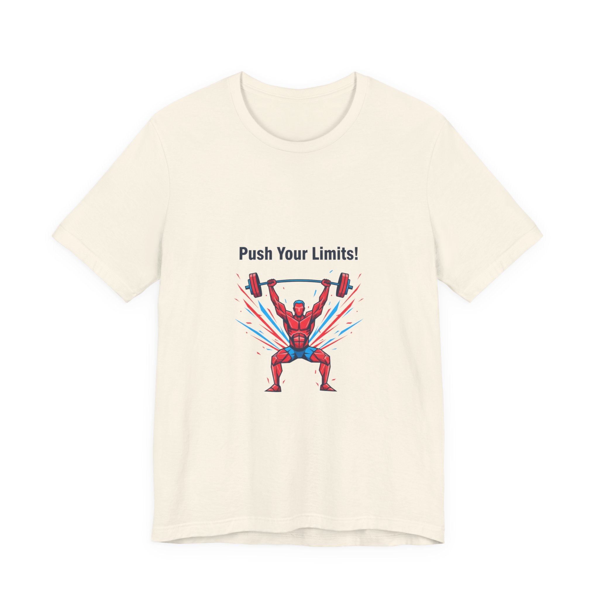 Push Your Limits Barbell, Workout Tee | Fitness Shirt, Gym Motivation