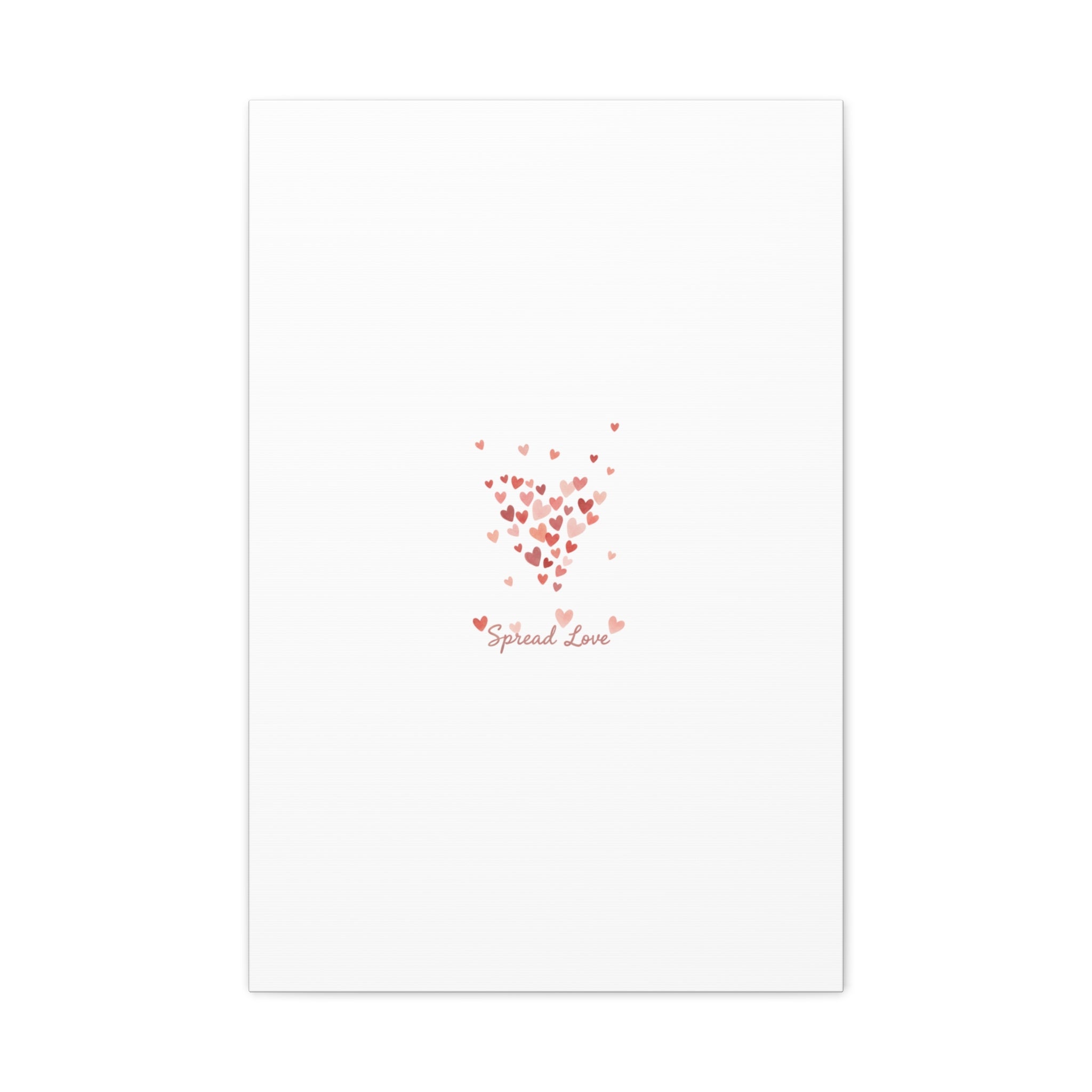 Tiny Heart Confetti Matte Canvas | Spread Love Wall Art