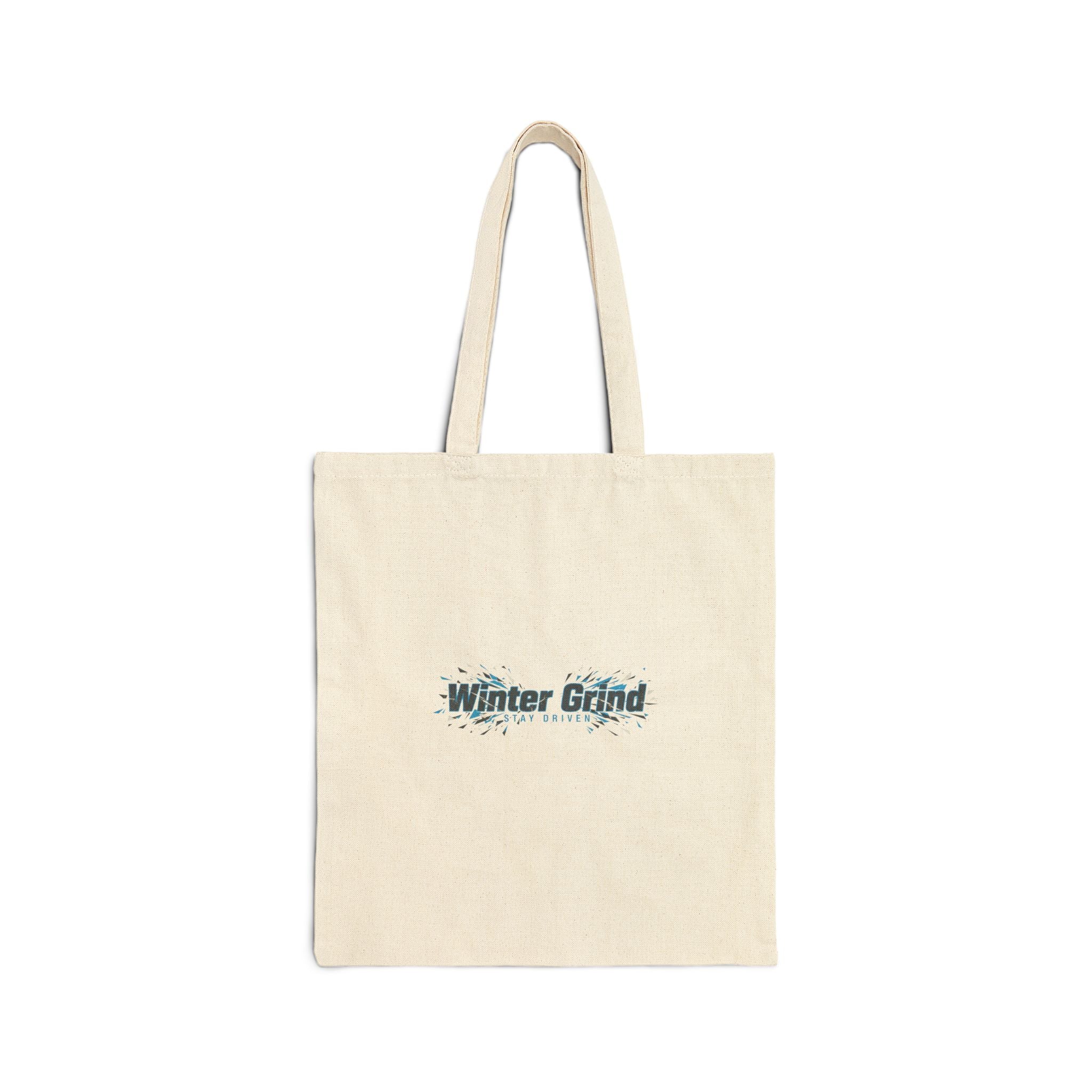 Winter Grind tote | winter workout, gym motivation canvas tote