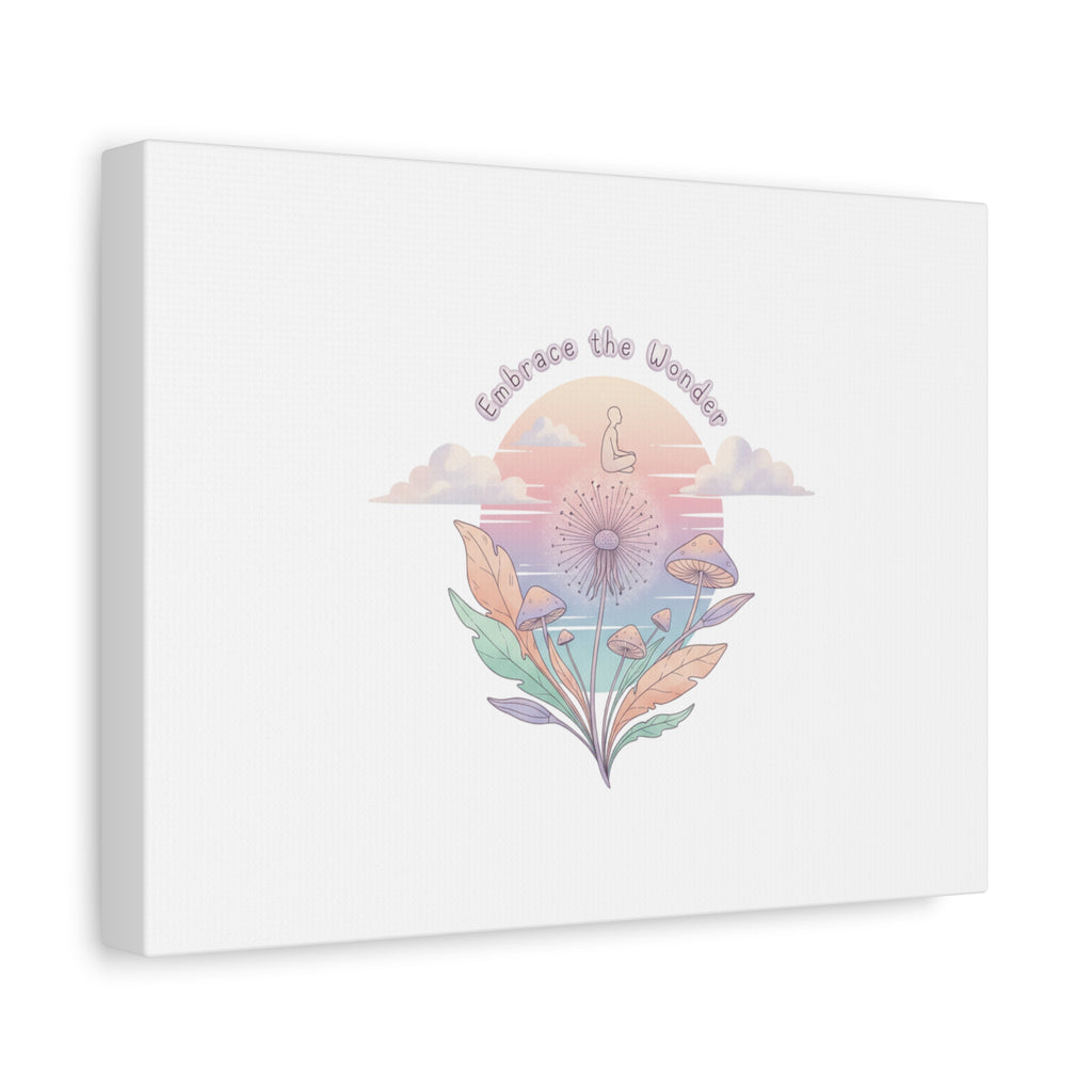 Embrace the Wonder pastel surreal nature print, Canvas